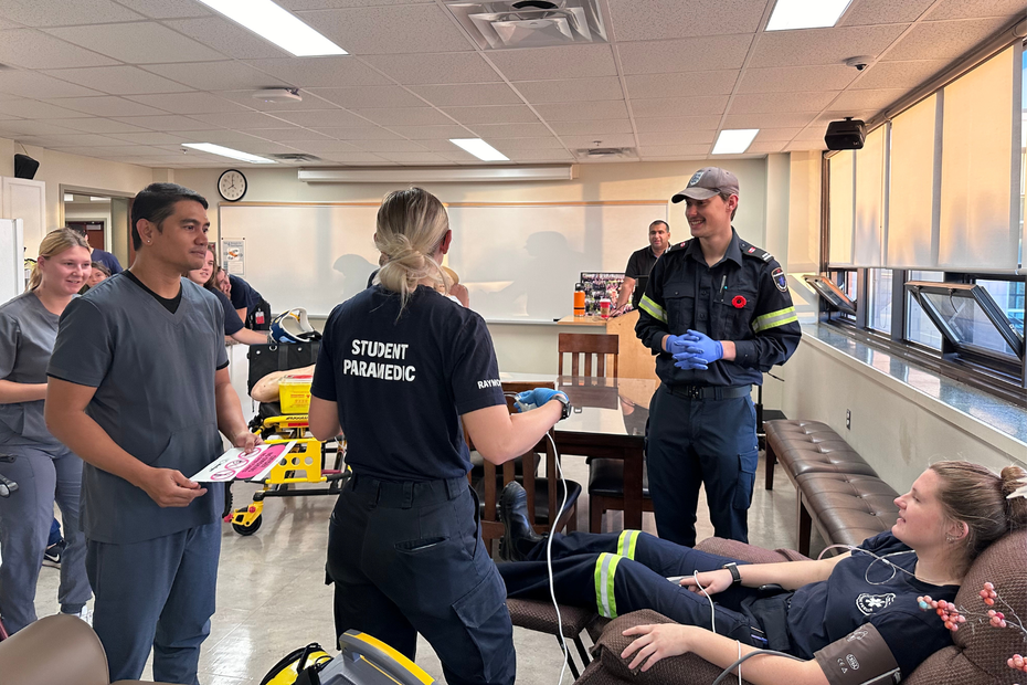 students work together